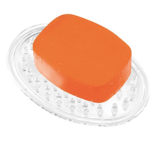 iDesign Plastic Soap Saver, Holder Tray for Bathroom Counter, Shower, Kitchen, 0.75" x 3.25" x 4.75", Set of 12, Clear - color: Clear, style: Set of 12