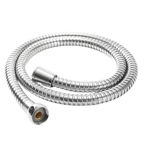 Long Shower Hose Black 1.5m/ 2m /3.0m G1/2 Inch Flexible Shower Hose Stainless Steel Chrome Bathroom Water Head Extension Pipe(Gold,300cm) - color: Gold, size: 300cm
