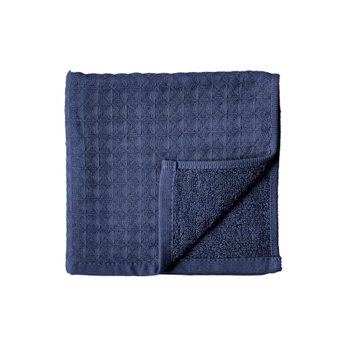 UCHINO Waffle Twist 6-Piece Cotton Towel Set Absorbent Quick Dry, Indigo - color: Indigo, size: Towel Set - 2 Bath, 2 Hand, 2 Washcloths