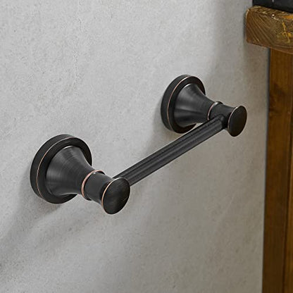 Hoimpro Wall Mounted Rustproof Toilet Tissue Paper Holder Bathroom Accessories Toilet roll Paper Hanger, Oil Rubbed Bronze - color: Oil Rubbed Bronze
