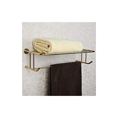 Signature Hardware 296448 Ceeley 24-1/8" Brass Towel Rack - color: Polished Brass