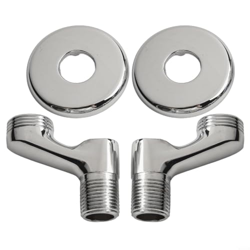 Adjustable Shower Arm Holder 304 Stainless Steel Angle Adapter for Handheld Head - G1/2 Swivel Ball Joint Mount Bracket Silver