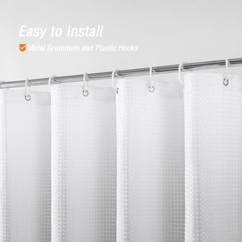 Long Grey Ombre Fabric Shower Curtain, 72 x 78 | Tall Gray Ombre Shower Curtain for Bathroom, Fabric Shower Curtain Set , Water Repellent, Machine Washable - color: Ombre Grey, size: 72"W x 78"L (Pack of 1)