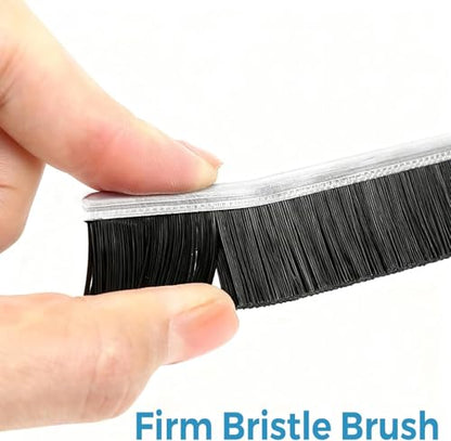 3-Pack Black Compact Crevice Cleaning Brush, Multi-Scene Scrub Brush and Crevice Cleaning Tool for Window Tracks, Kitchen Sinks and Household Daily Cleaning Supplies
