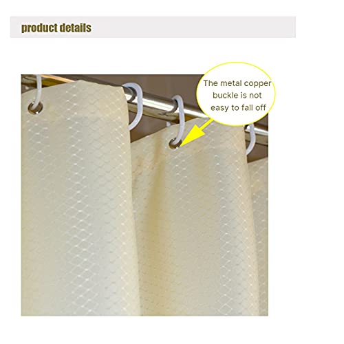 Shower Curtains, 72x72 Inches Waterproof Textured Washable Heavy Duty Fabric Shower Curtain,Minimalist Soft Cloth Chic Hotel Spa Quality Modern Shower Curtain for Bathtub Home Bathroom Farmhouse - color: C