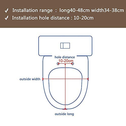 Quick-Release Hinges Round-front Toilet Seat in White
