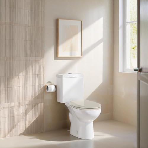 Almond Toilet Seat Quick Release, Soft Close, Round 16.5 Inch | Quiet No Slam Reduce Noise, PP Material, Safe and Easy Clean - color: Almond, size: Updated Quick-Release