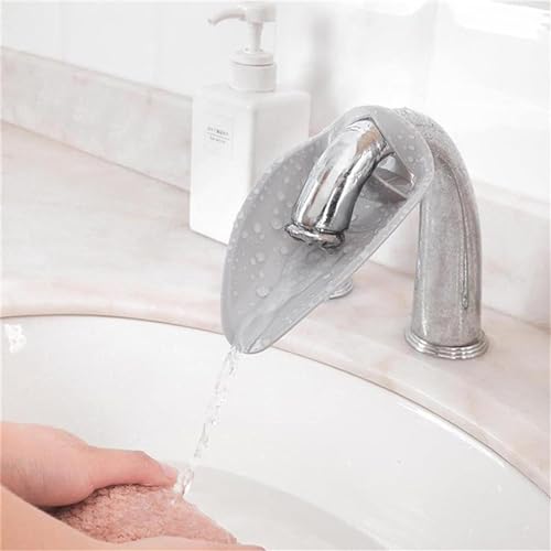 Gray Faucet Extender for Toddlers - Sink Extender for Kids Hand Washing, Bathroom Safety Sink Extender,Sink Spout Wash Helper for Children,Faucet Extender for Kids,Bathroom Safety
