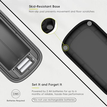 EKO Astro Slim Sensor Trash Can, 10L / 2.6 Gallon Touchless Garbage Bin with Soft-Close Retractable Wing Lid, Motion Sensor Stainless Steel Trash Can for Bathroom, Kitchen and Office, Waterproof - size: Astro 10L-Matte Stainless