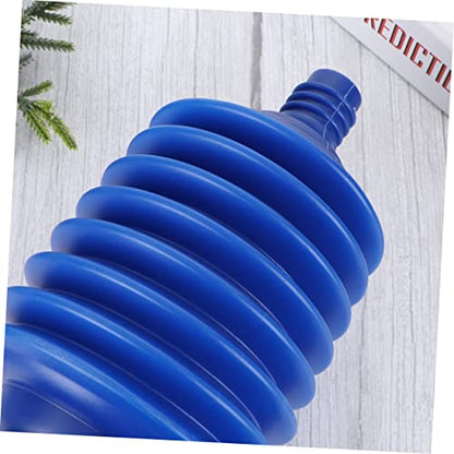 HEALLILY High Pressure Toilet Plunger Blue Bathroom Accessory Professional Plunger for Toilets Ergonomic Handle Reusable and Easy to Clean