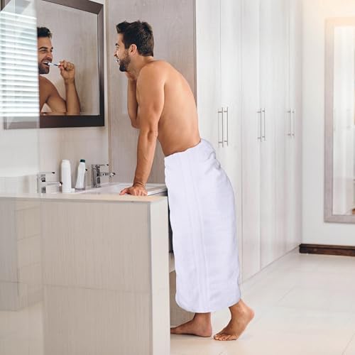 Utopia Towels Luxurious Jumbo Bath Sheet 2 Piece, 600 GSM, 35 by 70 Inches, 100% Ring Spun Cotton, Highly Absorbent and Quick Dry Extra Large Bath Towel, Super Soft Towel, White - color: White, size: 2 Piece Bath Sheet