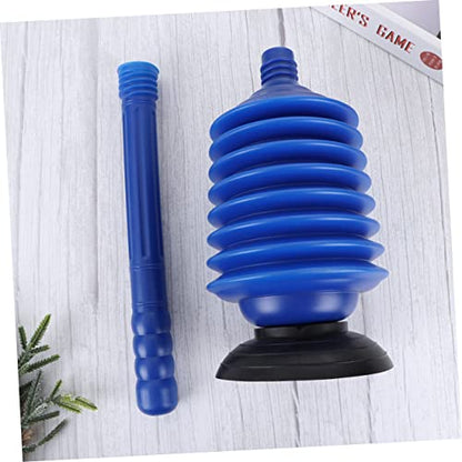 STOBAZA 2pcs High Pressure Thrust Plunger for Bathroom Toilet Riser Clog Remover Professional Bellows Accordion Design Easy Cleaning Accessory
