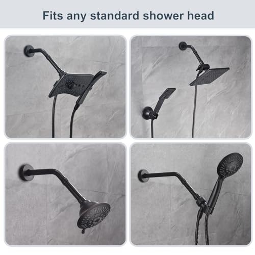 BRIGHT SHOWERS Shower Arm Extender for Rain and Handheld Shower Head, 4 Inch Shower Head Extension Arm, Shower Pipe Extension for Extending or Lowering Showerhead, Oil-Rubbed Bronze - color: Oil Rubbed Bronze, style: 4 Inch Extension