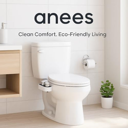 Bidet Attachment for Toilet, Self Cleaning Bidet Attachment with Adjustable Cold Water Pressure, Front and Rear Wash for Women and Men, Premium Bathroom Accessory by anees