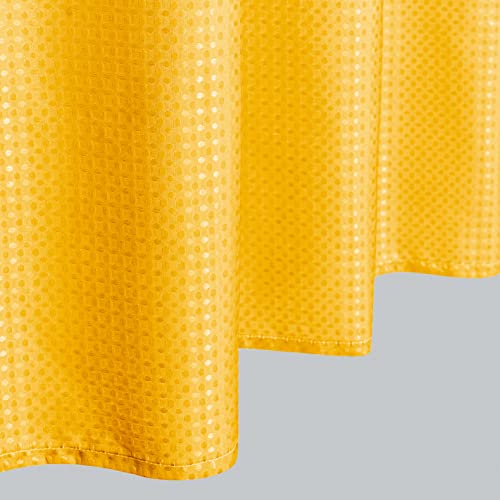 Mrs.Naturall Bright Yellow Shower Curtains for Bathroom,Bath Small Stall Ombre Shower Curtain Liner with Hooks Sets,36 x 72In,Sunflower Yellow - color: Yellow, size: 36"W x 72"L (Pack of 1)