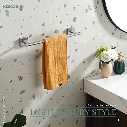 KOKOSIRI Towel Holder 16 Inch Bathroom Hand Towel Bar for Bath Kitchen Toilet Brushed Nickel Stainless Steel B4005BR-L16 - color: Brushed Nickel, size: 16-Inch