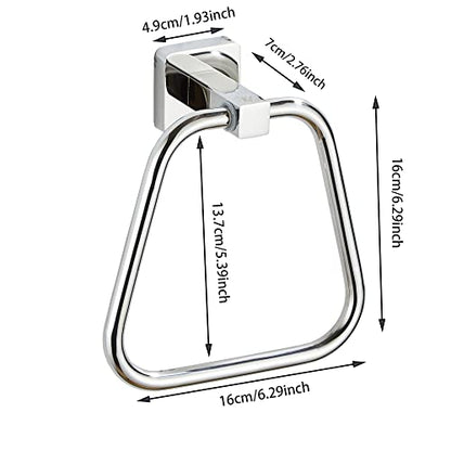 Chrome Towel Ring for Bathroom, Kitchen Bath Towel Holder Hangers Wall Mount Heavy Duty Stainless Steel - color: Chrome, size: 1 Pack