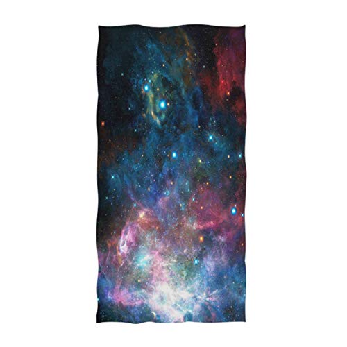 Naanle Beautiful Universe Filled with Stars Nebula and Galaxy Print Soft Hand Towels for Bathroom, Hotel, Gym and Spa (16" x 30",Multi) - color: Nebula