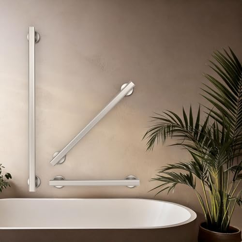 Gatco 672SN Nouveau 24" L Grab Bar, Satin Nickel/ADA Compliant Stainless Steel Safety Grab Bar for Bathroom - color: Satin Nickel, size: 24 Inch