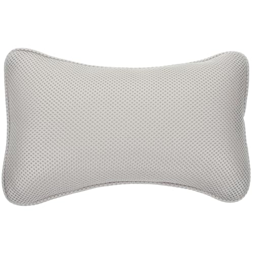 Ipetboom Bathtub Pillow for Head and Neck,3D Mesh Bath Cushion with Suction Cups, 11.4x7.5 in Non Slip Washable Spa Support for Tub Relaxing, Shower Room, Hotel and Home Soaking