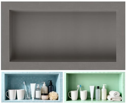 Tile Ready Shower Niche 24"x12" Niche for Shower Wall, Recessed Showers Niches Box Shelf for Bathroom Storage/Remodel,Waterproof and Ready-to-Tile,Outer Size 16"x28",Depth 4” - size: Inner 12"x24"/Outer 16"x28"