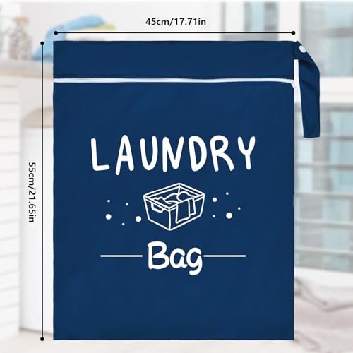 2 Pcs Large Travel Laundry Bags - Waterproof Wet Dry Bags for Gym Clothes, Swimming, Yoga (Wine+Navy) - color: Wine+Navy
