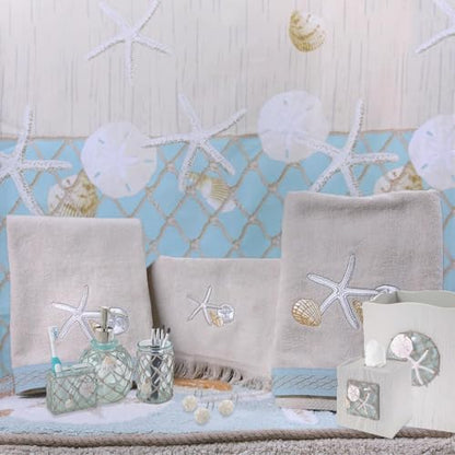 Avanti Linens - Tissue Box Cover, Coastal Home Decor, Seaglass - size: Tissue Box Cover