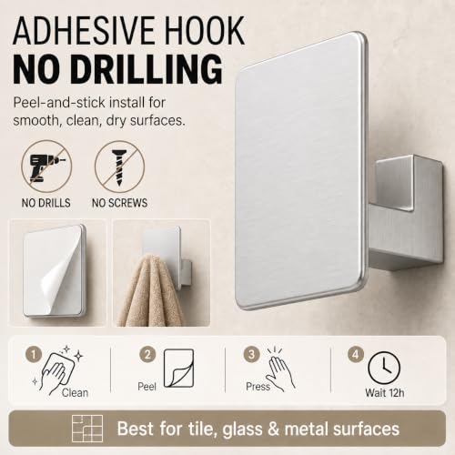 Brushed Nickel Bathroom Accessories Set with 15.7" x 5.9" Shelf, 6 Pcs (5+Shelf) - color: Brushed Nickel