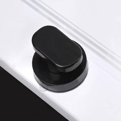 Glass Handle, Suction Cup Handle, Suitable for Bathroom Sliding Door, Cabinet, Terrace Sliding Door, Shower Handrail. No Hole Punching - color: Small Black