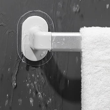 DCFV Bathroom Towel Bar, Hand Towel Holder Kitchen Towel Racks, Waterproof Bath Accessories, Multiple Uses Wall-Mounted Towel Rod Space Aluminum Shower Dishcloths Hanger
