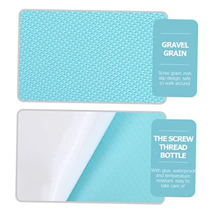 ULTECHNOVO 18Pcs Slip Shower Stickers Bathtub Decals for Safety Peva Adhesive Non Slip Strips Easy Installation for Bathroom Floors Stairs Mixed