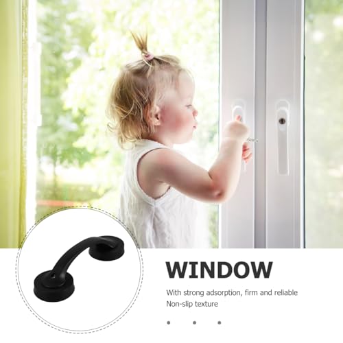 Healeved Suction Shower Grab Bar Bathroom Grab Bar for Elderly and Disabled Removable No Drilling Shower Handle Safety Handrail for Bathtubs Toilets Stairs 7.95 X 2.55 X 2.55 in