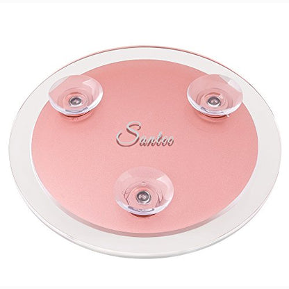 SANTOO 10X Magnifying Mirror - with 3 Mounting Suction Cups - Used for Precise Makeup - Eyebrows/Tweezing - Blackhead/Blemish Removal - Bathroom/Travel Makeup Mirror - 6 Inch Round - color: 10x