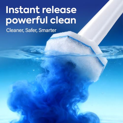 100 Pcs Disposable Toilet Cleaner Refill Pads, Universal Toilet Bowl Brush Replacement Heads, Durable Deep Cleaning Refills, Fresh Scent Bathroom Cleaning Supplies - size: 1 Count (Pack of 100)