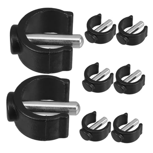 8pcs Handrail Clamp Replacement Lock Clips for Toilet Safety Frame Easy Assembly for Pipe Nonslip Tips to Enhance Stability and Reduce Slip Risks