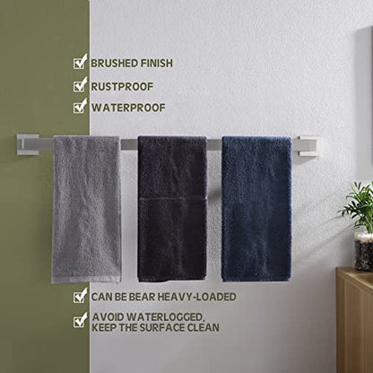KOKOSIRI 32-Inch Single Towel Bar, Bathroom Kitchen Towel Holder, Wall Mounted SUS304 Stainless Steel Towel Rack, Brushed Nickel, B4003BR-L32 - color: Brushed Steel, size: 32-Inch