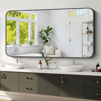 Koonmi Bathroom Wall Mirror,30x60 Inch Large Vanity Mirror for Over Sink - size: 60"L x 30"W