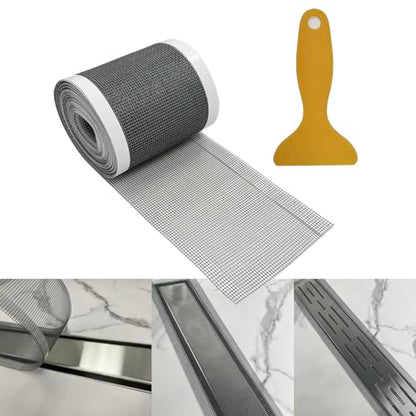 Neodrain 1 PCS Linear Shower Drain Hair Catcher,3.5" X33FT | Cutable Disposable Bathroom Drain Sticker,for Neodrain 2.75" Width Tile-Drain/Linear Drain - size: 1 pack