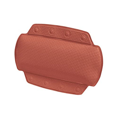 Spirella - Alaska Bath Cushion Terracotta Red with 8 Suction Cups Antibacterial - Non-Slip Washable - 23 x 32 cm - color: Terracotta, size: 23 x 32 cm