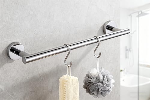 SEIDO 9 Inch Polished Chrome Towel Bar for Bathroom & Kitchen, Space-Saving Small Hand Towel Bar w/ 6.7" Usable, 304 Stainless Steel Chrome Towel Rack Holder Wall Mount, No-Assembly & All Hardware - color: Polished Chrome, size: 9 Inch