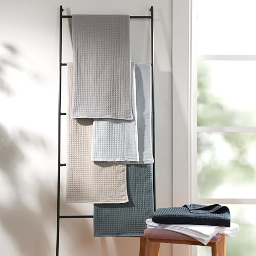 UCHINO Waffle Twist Cotton Washcloth Absorbent Quick Dry 13 x 13 1Pc Linen - color: Linen, size: Wash Cloth