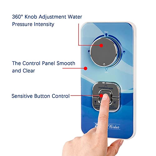 Non-Electric Mechanical Bidet for Toilet with Self Cleaning Dual Nozzle(Frontal & Rear Wash) Adjustable Water Pressure, Fresh Water Bidet Toilet Seat Attachment
