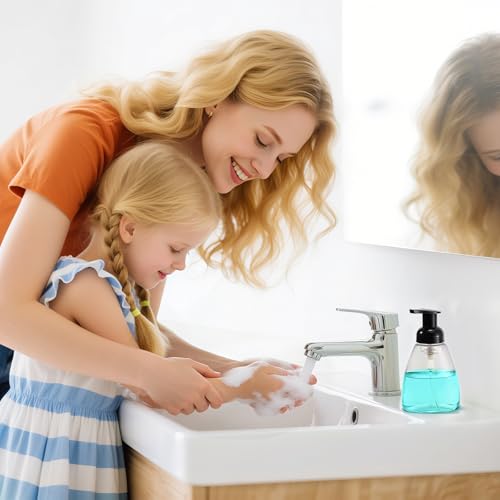 Bekith 12 Pack Foaming Hand Soap Dispenser, 10 Oz Liquid Soap Dispenser Empty Refillable Containers Plastic Pump Bottles for Kitchen, Bathroom, Commercial