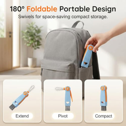 3 in 1 Cup Lid Cleaning Brush, 2026 New Multifunctional Crevice Cleaning Brush for Water Bottle Insulated Cup Tumbler Lid Groove Narrow Space Detail Cleaner Home Kitchen Gadgets (3PC) - color: 3pc