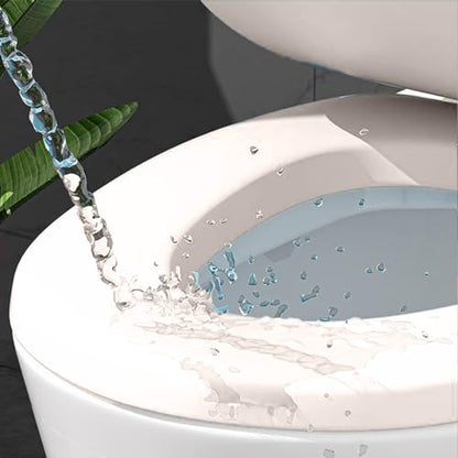 Toilet Seat Round, Toilet Seat with Quick-Release And Quick-Attach, Plastic Toilet Seat with Soft Close, Never Loosen, Easy Install and Clean, Fits Most Toilets - color: White