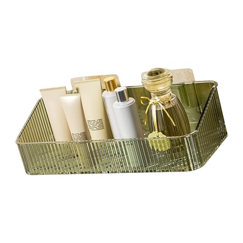 Adhesive Shower Caddys,Bath Organizers with Large Capacity,Not Drilling Bathroom Organizers Shelves Kitchen Racks - color: Green
