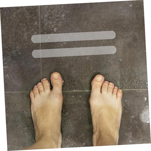FOMIYES 24pcs Transparent Peva Non-slip Bath Safety Strips Adhesive Floor Grip Stickers for Bathtubs Stairs and Showers for Boy Girl and Adults