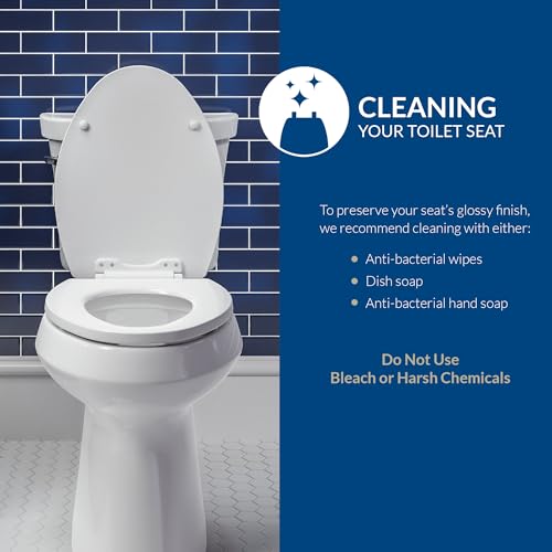 Mayfair Sculptured Ivy Toilet Seat, Easy Clean Hinges with Durable Wood Seat, Made in USA, Round, White - color: White, size: Round, style: Ivy