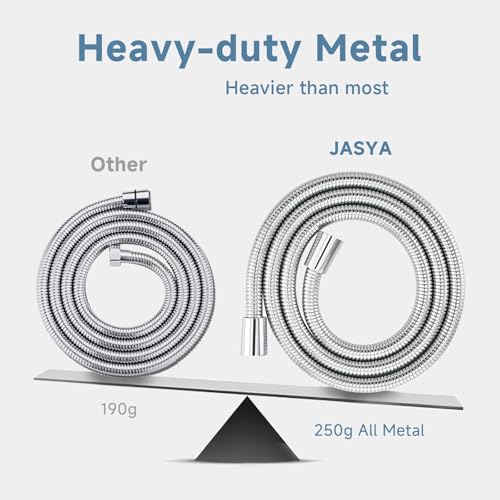 119 Inches Rv Shower Hose Extra Long Chrome | 304 Stainless Steel Shower Hose Replacement For Sprayer, Bidet, Pet Cleaning,10ft Hose With Brass Insert And Nut-durable - color: Chrome, size: 119 Inches