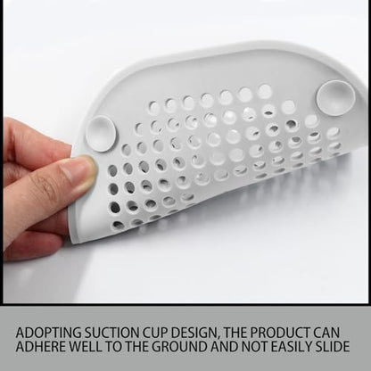 2 Pack 5.5 Inch White rain Hair Catcher | Silicone, Square ,140mm, Sink Drain Strainer, Shower Drain Hair Catcher, Drain Protector Hair Stopper, For Bathroom Bathtub
